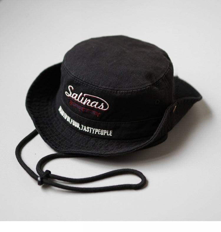 Japanese Style Workwear Lace-up Fishing Hat