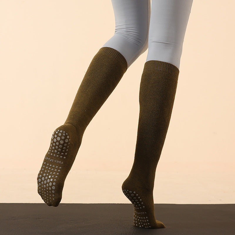 Women's Thick Autumn And Winter Long Tube Yoga Socks