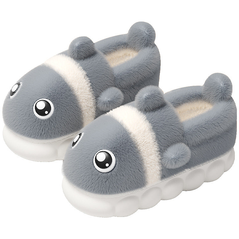 Men's Fashion Non-slip Home Warm Velvet Cotton Slippers