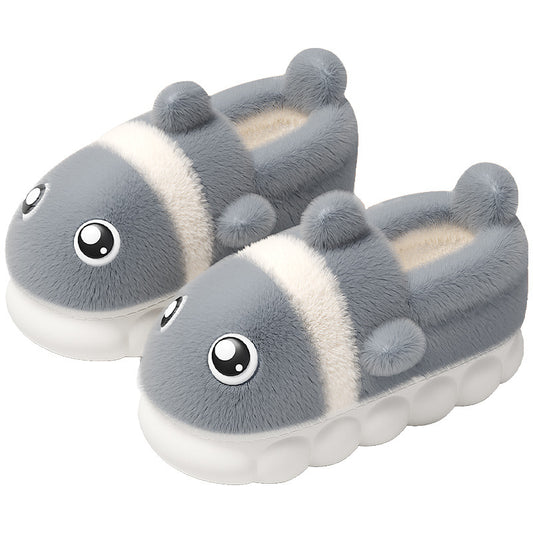 Men's Fashion Non-slip Home Warm Velvet Cotton Slippers