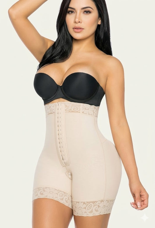 Tummy Control Shapewear For Women Strapless Fajas Colombianas Body Shaper Shorts Butt Lifter With Zipper Crotch