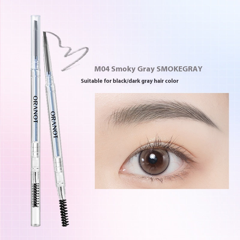 Fine Double-headed Eyebrow Pencil Women's Waterproof Sweat-proof Natural Long Lasting