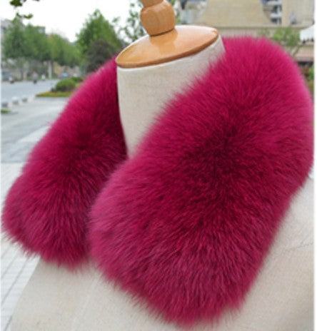 Fox Fur Collar Real Hairy Raccoon Fur