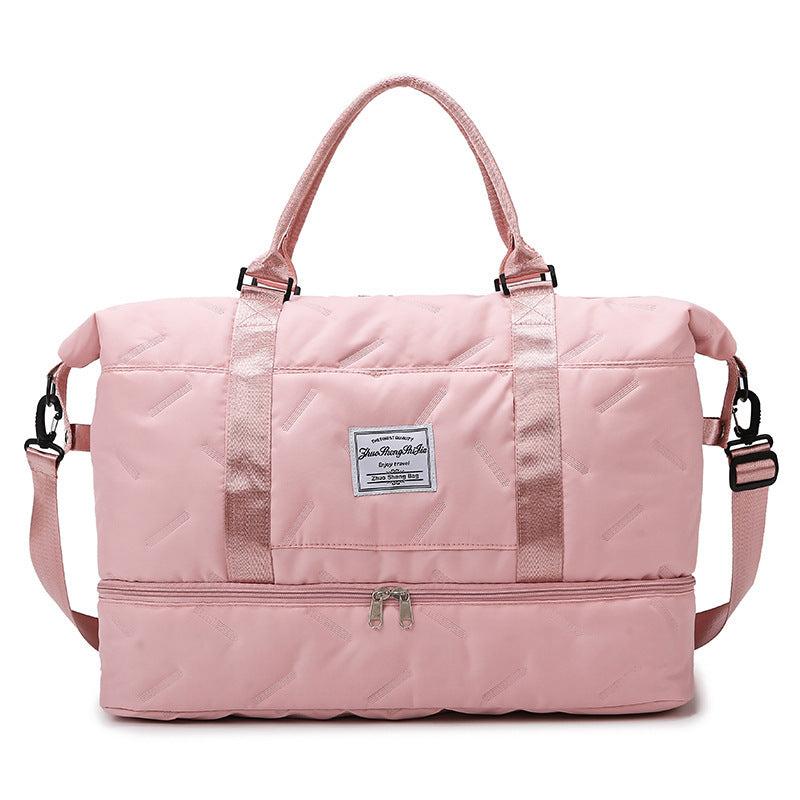 High-capacity Fitness Bag With A Dry-wet Separation Design