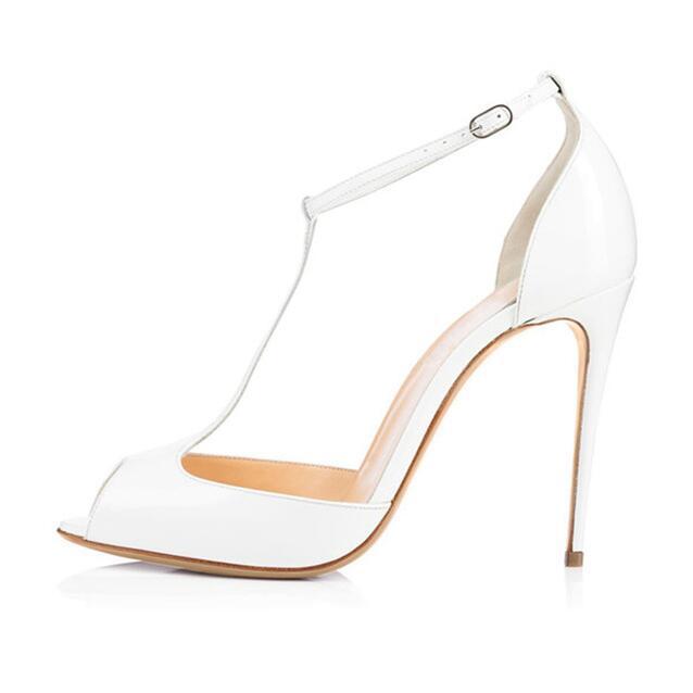 European And American Fashion Sandals Roman T-strap Stiletto Catwalk Shoes