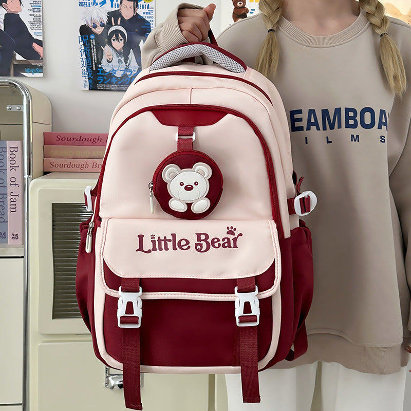 Preppy Style Korean Style Retro Large Capacity Travel Backpack