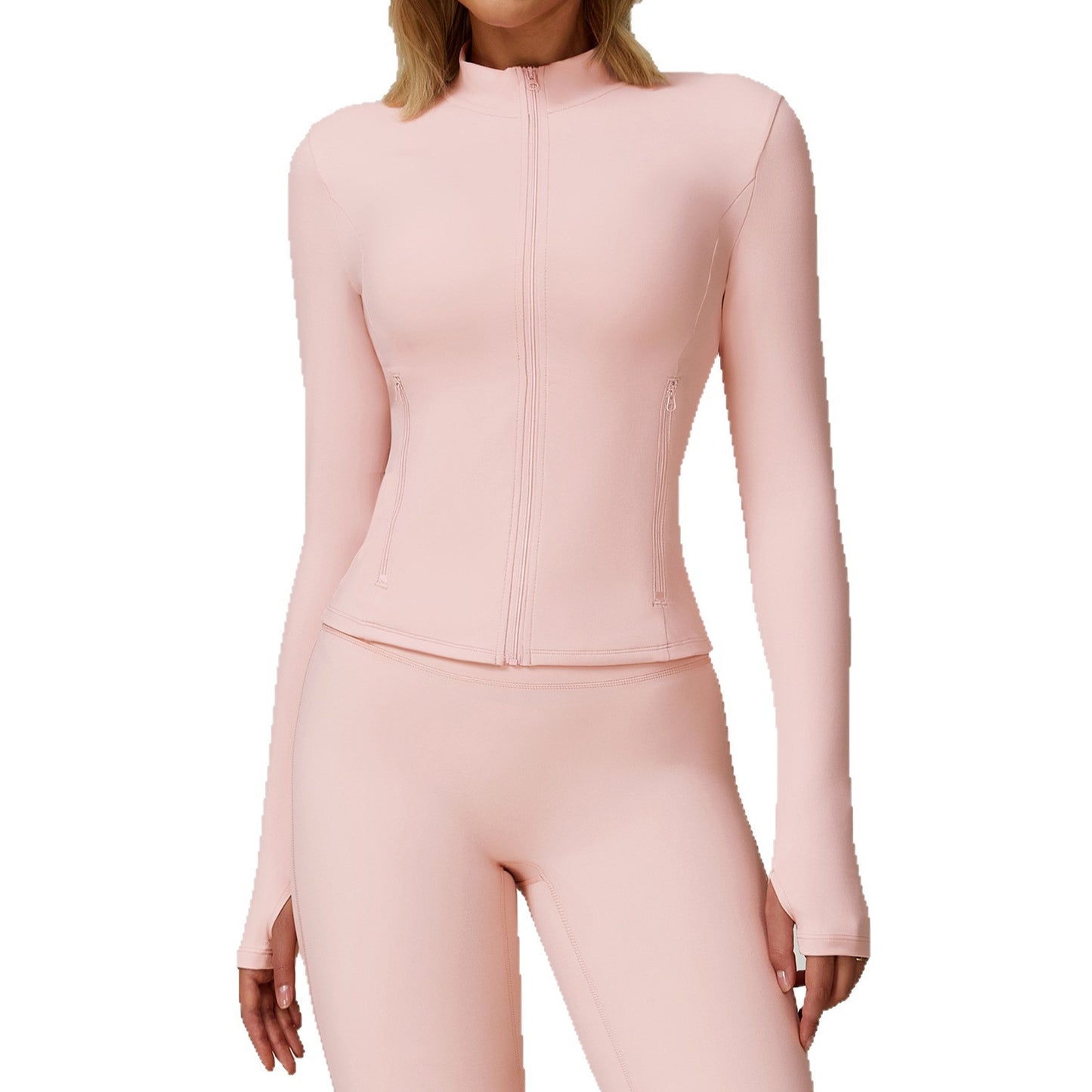 Long-sleeve Zipper Quick-drying Yoga Jacket Sports Workout Clothes