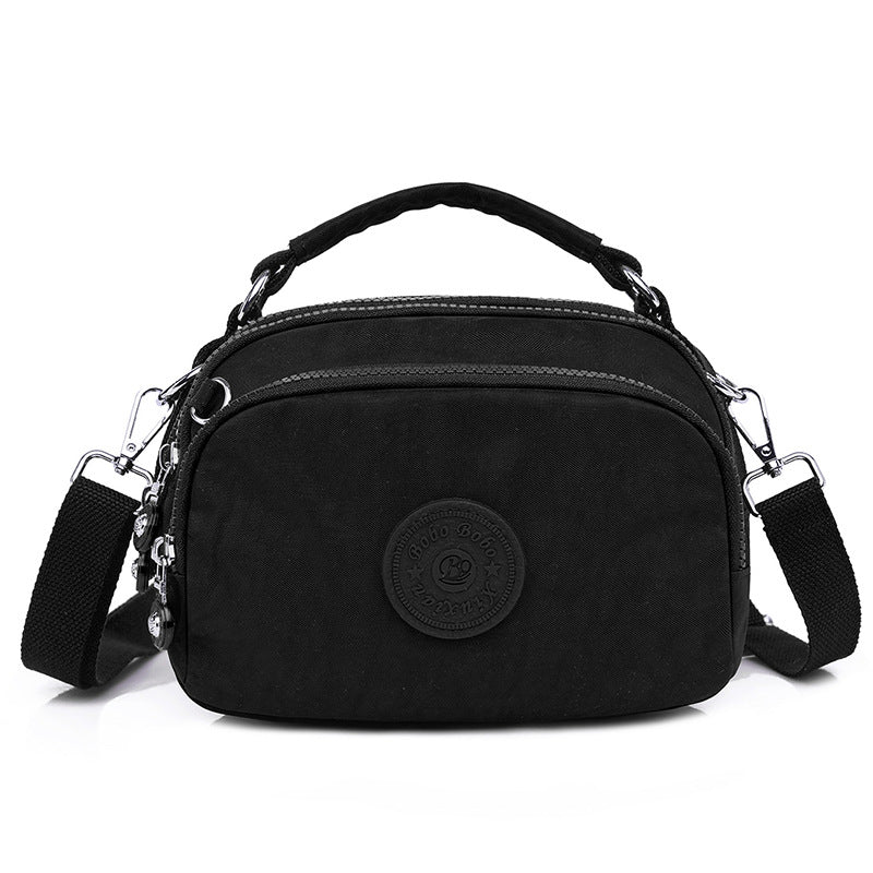 Dame Nylon Pung Tote Partysu Crossbody Taske Mobil Møntpung