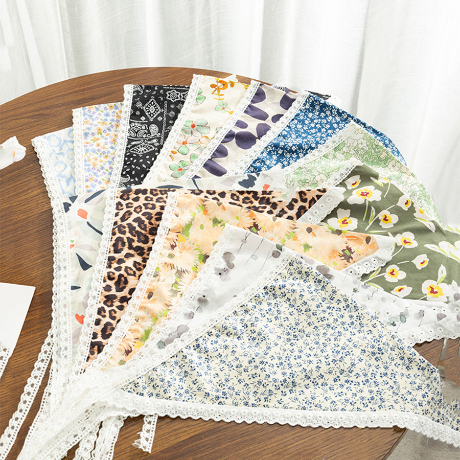 Women's Cotton And Linen Mori Style Lace Triangular Binder