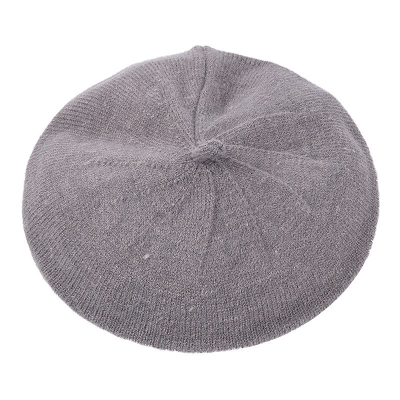 Beret Women's Solid Color Korean Style Painter Hat