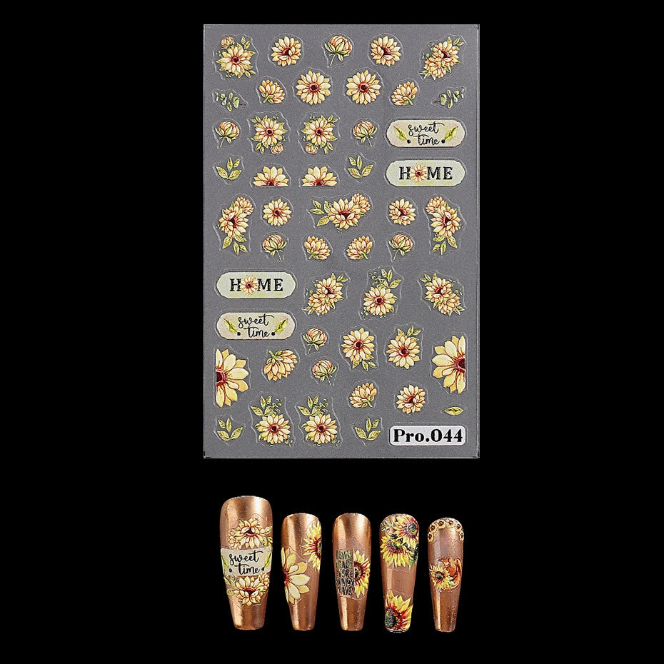 Wansheng Cartoon Cute Ghost Skull Spider Web Nail Back Glue