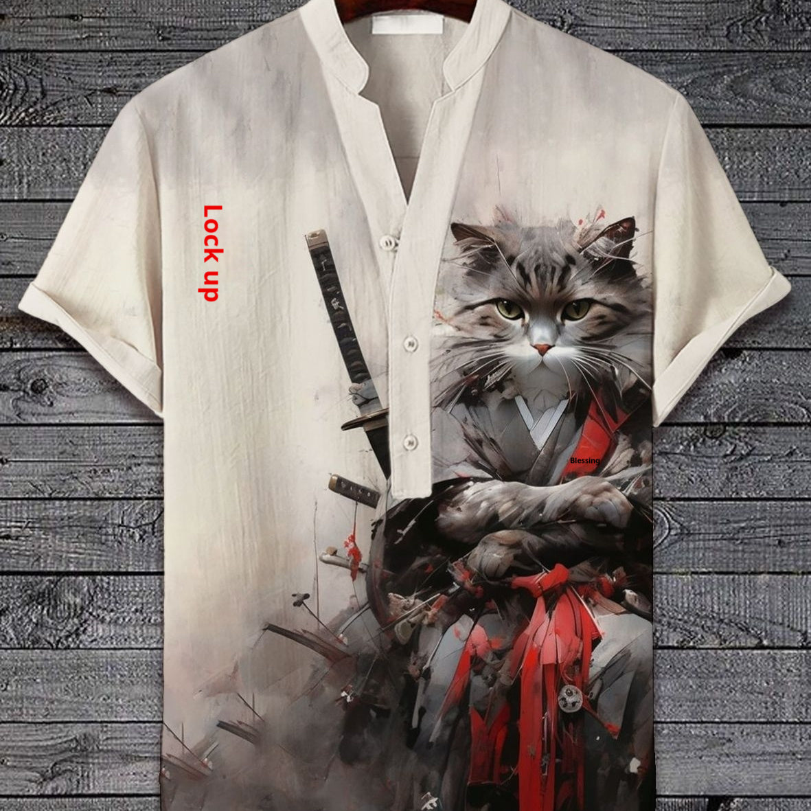 Digital Animal Style Short Sleeve Shirt