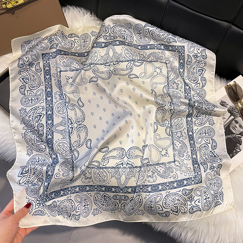 70 Silk Scarf Square Scarf High Sense Korean Style Fashion All-matching