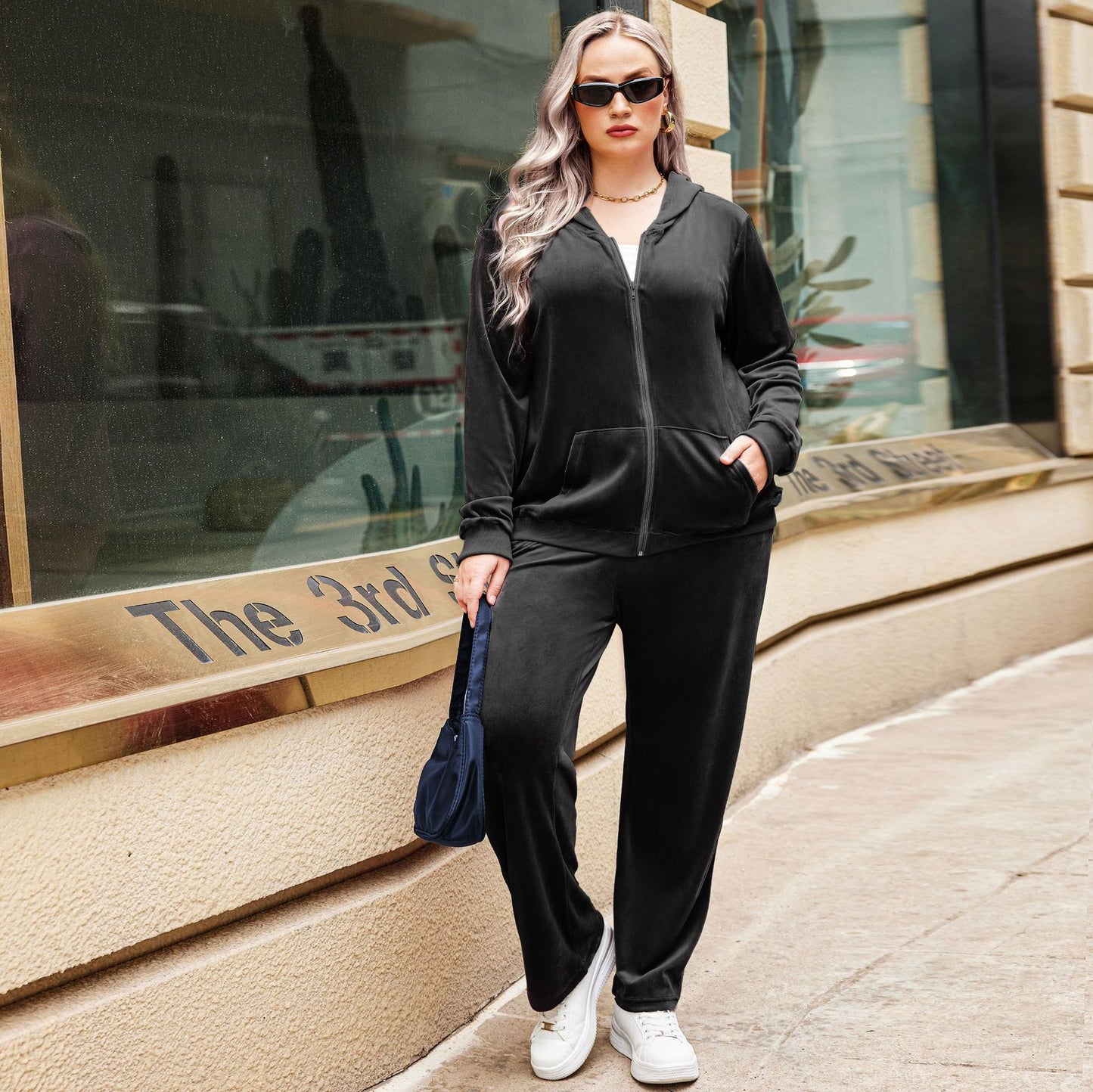 Sports Hooded Top Autumn And Winter Plus Size Women's Clothes