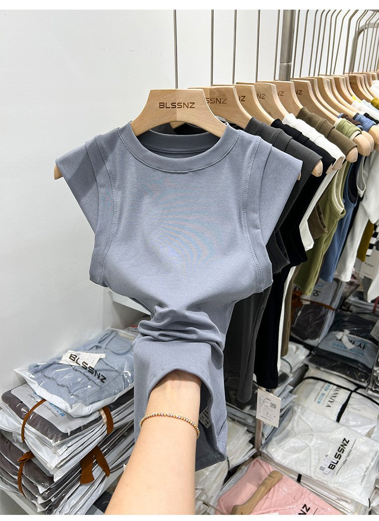 Niche Sleeveless Stitching Vest Top