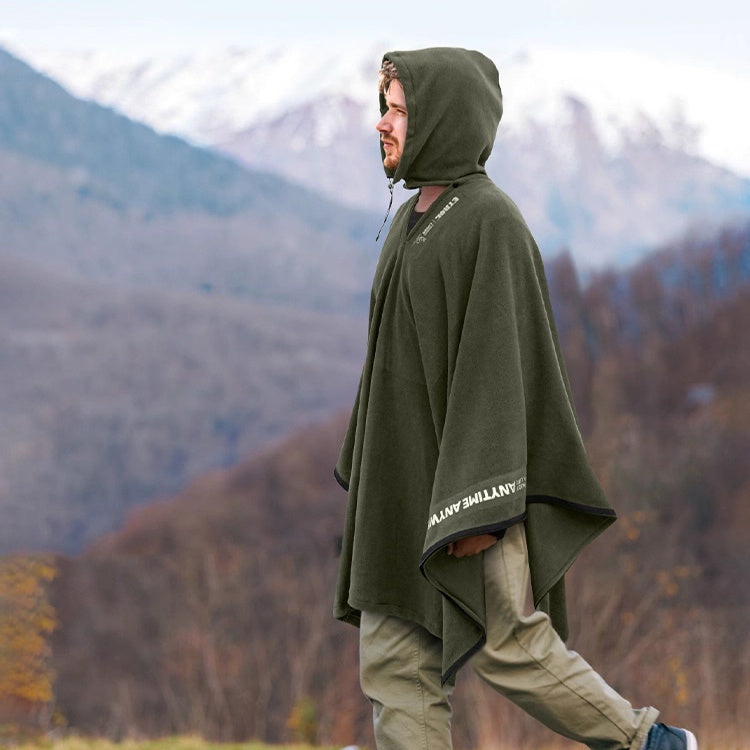 Multifunctional Thermal Blanket Outdoor Camping Sleeping Bag Single Wearable Cold-proof Cloak