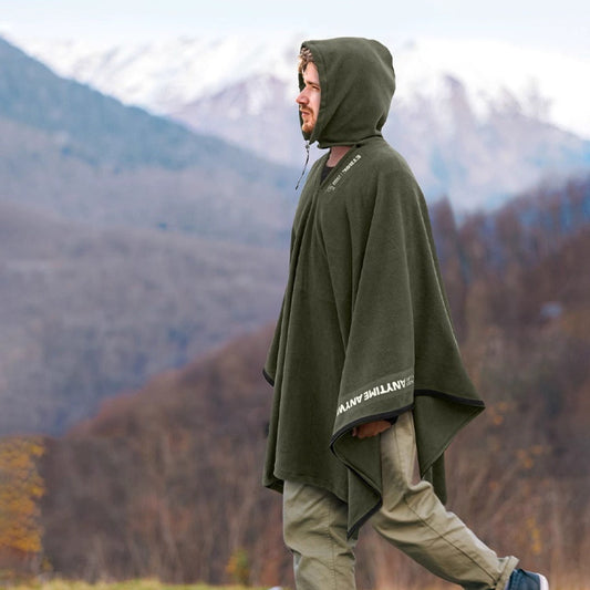 Multifunctional Thermal Blanket Outdoor Camping Sleeping Bag Single Wearable Cold-proof Cloak