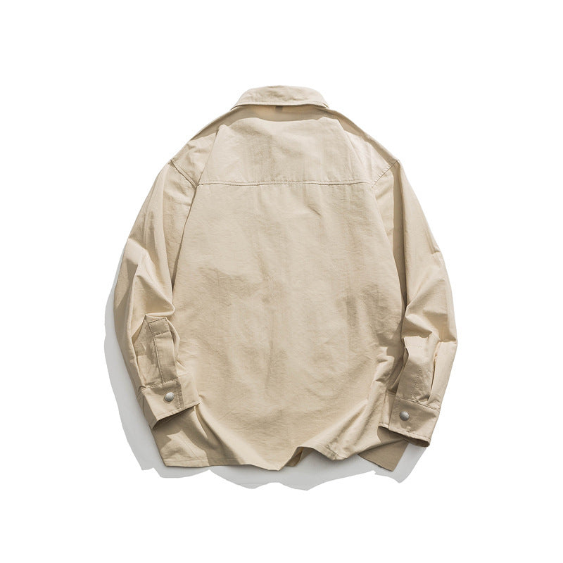 Racing Elements Heavy Work Embroidered Shirt Men's Ins