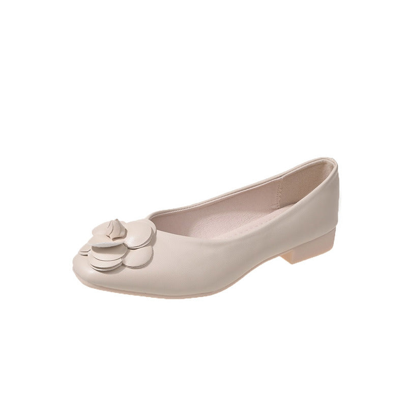 Women's Shoes Round Toe Flower Lightweight Soft Sole