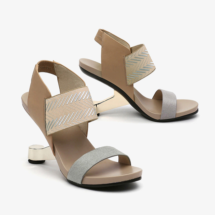 European And American Personalized Color Matching Women's Sandals