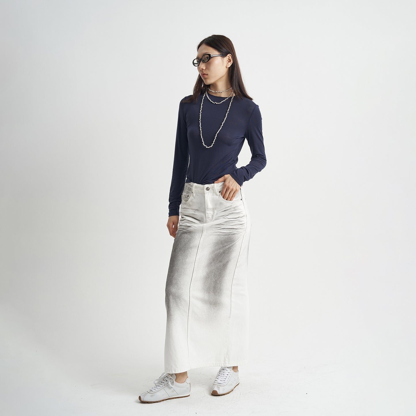 New Autumn New Washed Denim Skirt