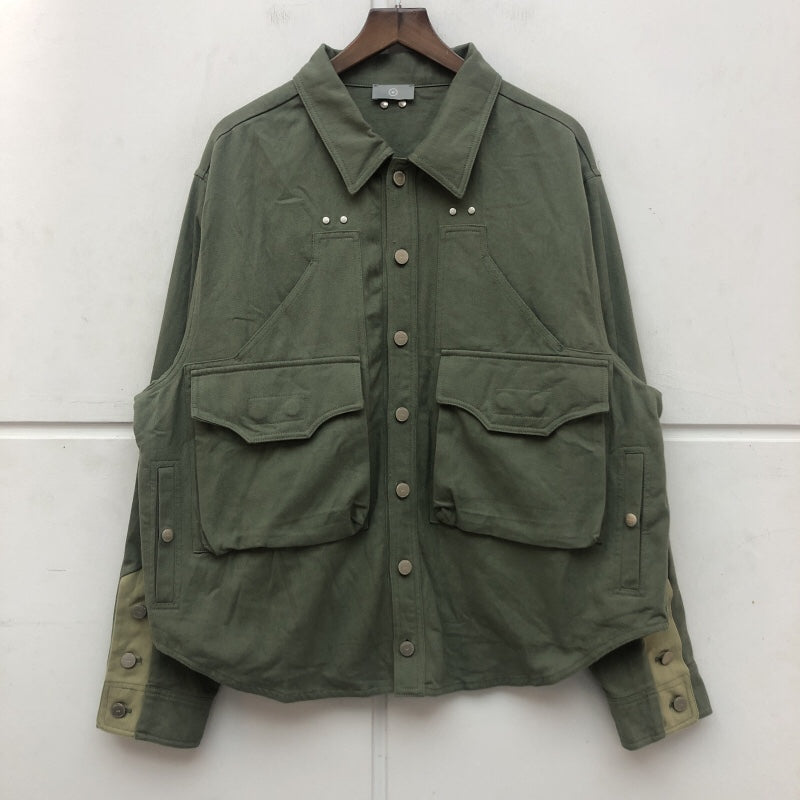 Three-dimensional Cut Buttoned Loose Shirt Jacket Men's And Women's Tops