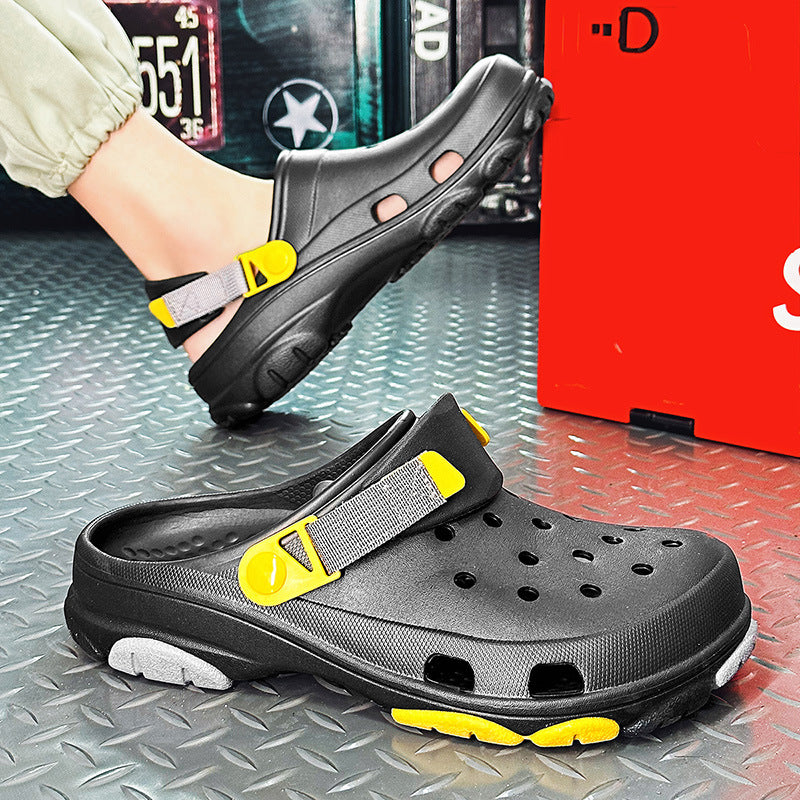 Couple's Hole Shoes Soft Bottom Increase Non-slip Beach Summer Men's Garden Nurse Women's Shoes