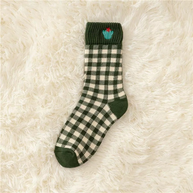 Autumn And Winter New Socks Women's Thickened Fleece-lined Warm