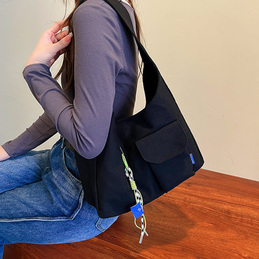 Women's Fashion Simple Clashing Shoulder Bag