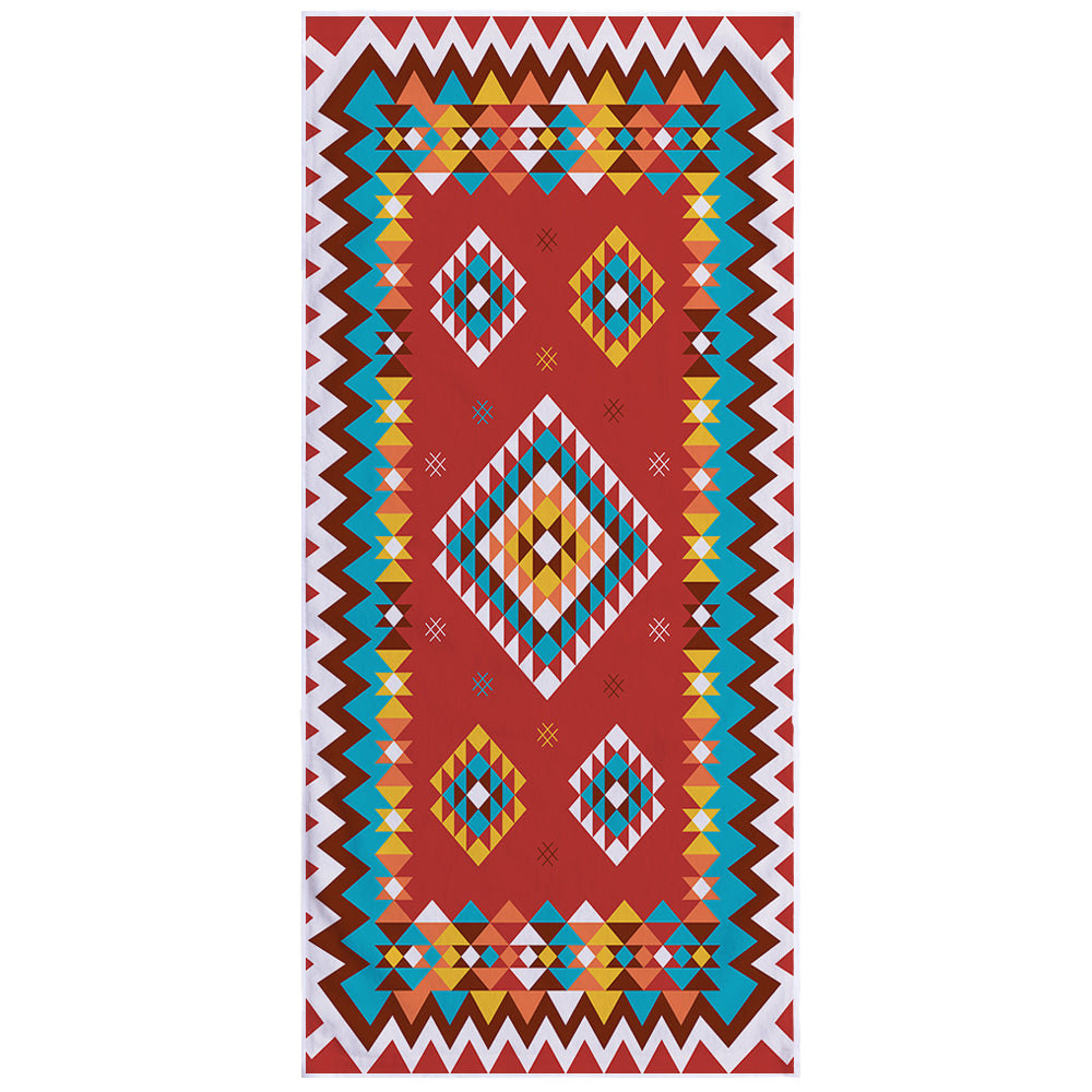 Microfiber Square Print Beach Towel