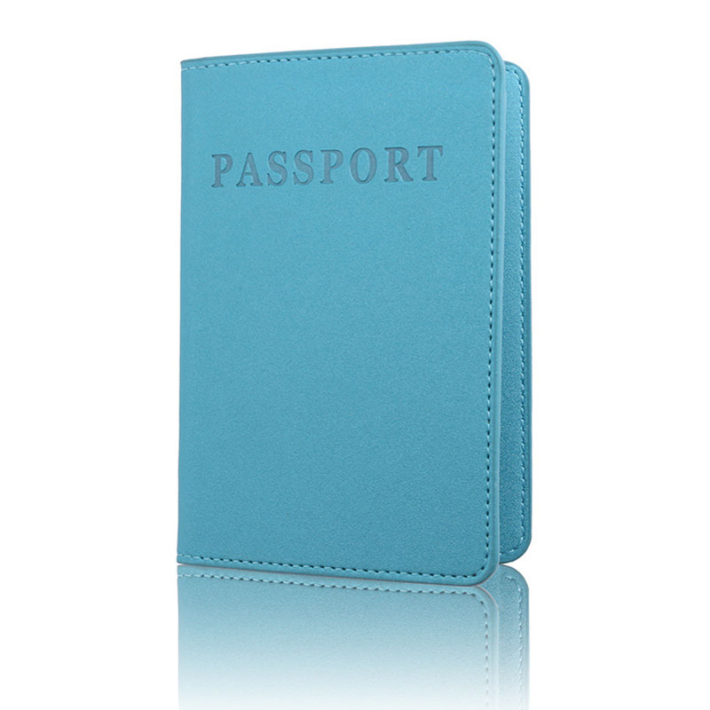 Long And Short Solid Color Passport Holder Passport Holder