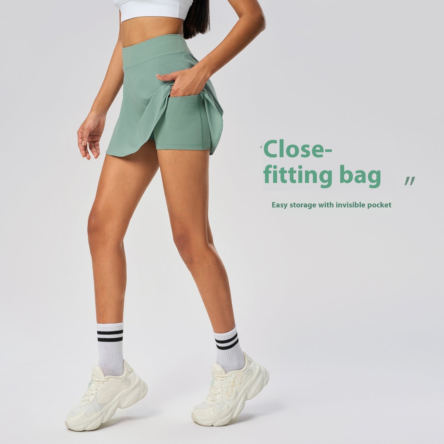 Sports Skirt Cover Thin Band Lining Tennis Skirt