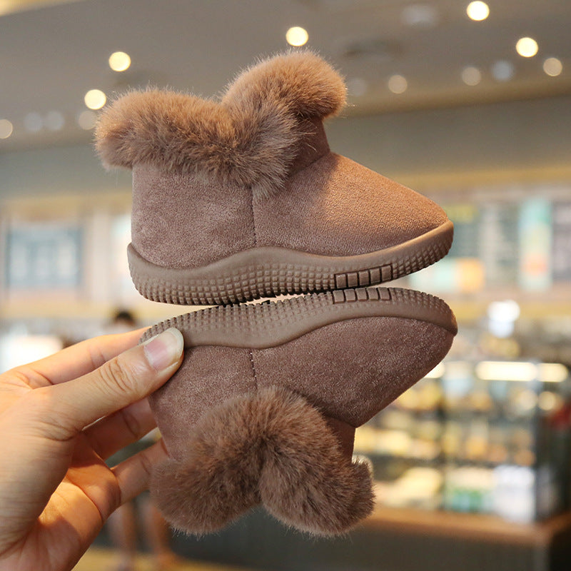 Children's Velvet Padded Baby Toddler Shoes Snow Boots
