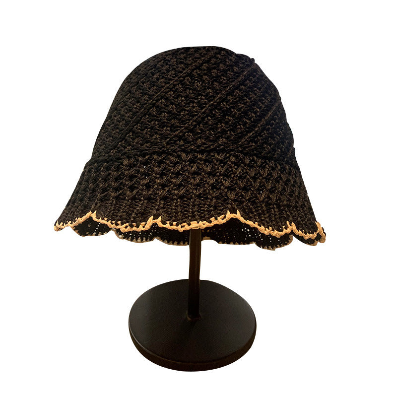 Female Summer Fashion Sunshade Japanese Hollow Out Fisherman Hat
