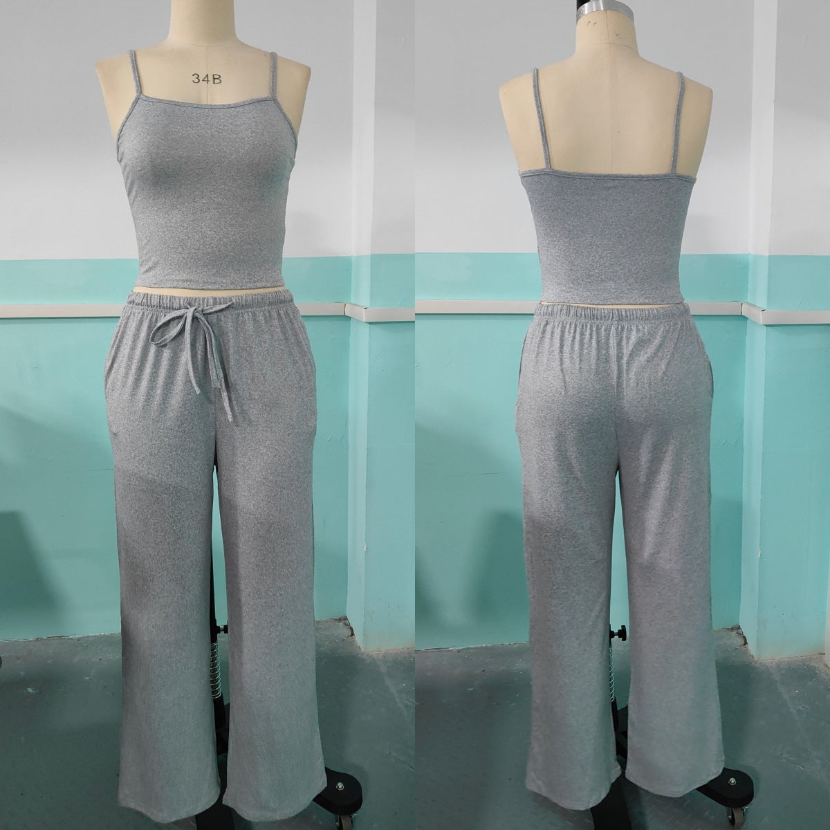 SpringSummer New Womens Vest And Camisole Set