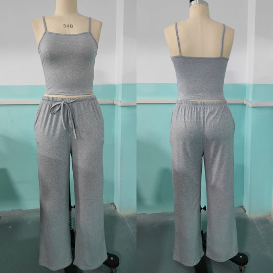 SpringSummer New Womens Vest And Camisole Set