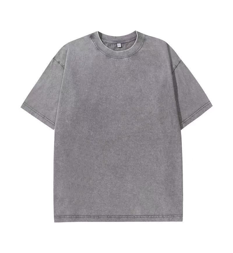 Washed Old Short-sleeved T-shirt For Men And Women