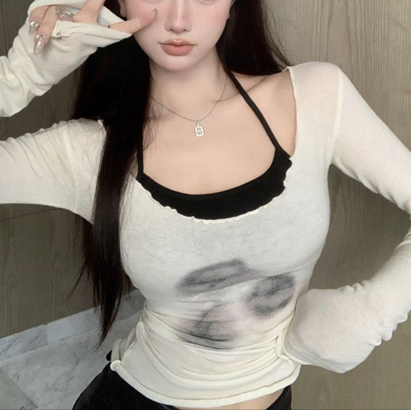 Fashion Base Sling Top Suit