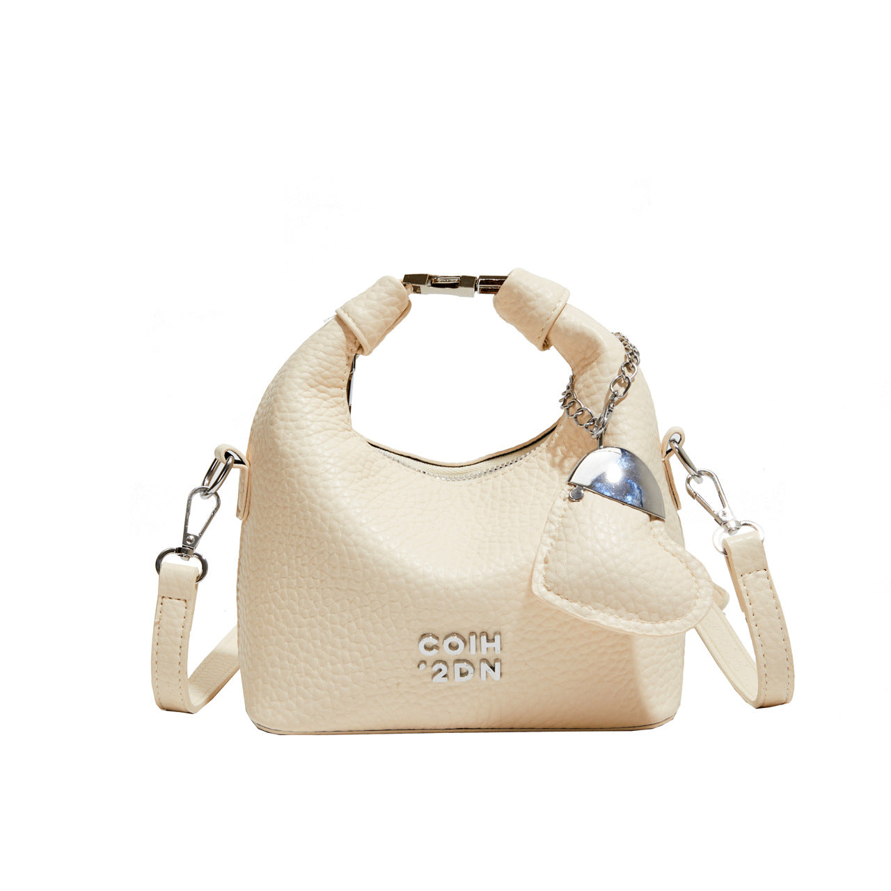 Fashionable Litchi Pattern Commuter Messenger Bag