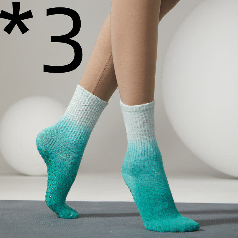 Women's Fashion Tie Dye Anti-Slip Mid Tube Socks