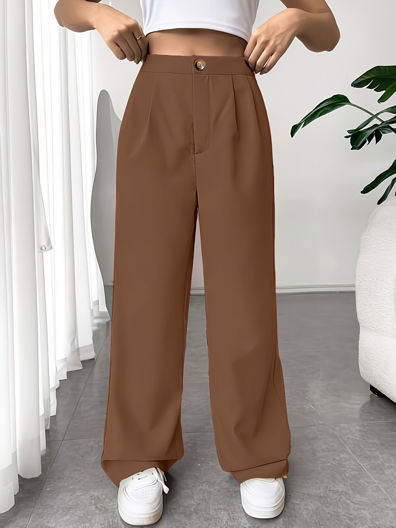 Suit Wide-leg Pants For Women High Waist Drooping Loose