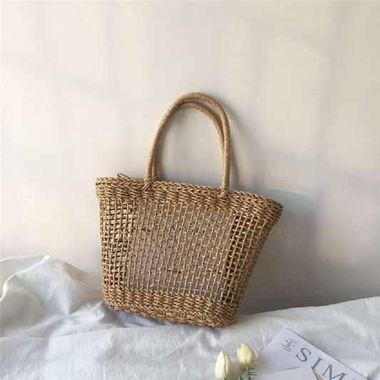 Fashion Simple Casual Hollow Straw Bag