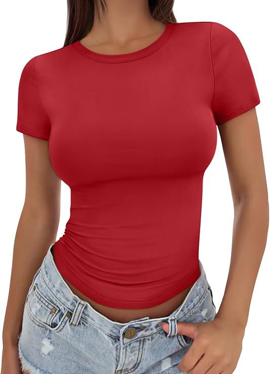 Short Sleeve Slim Fit Hot Girl European And American Top