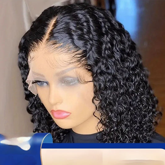 Wig Female Small Volume Corn Curler Fluffy Afro Short Curly Hair Full-head Wig Type