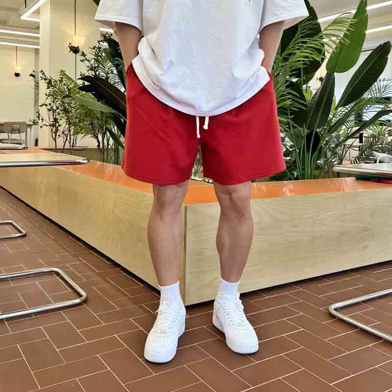 Summer New Dynamic Casual Breathable Solid Color Fitness Pants Men