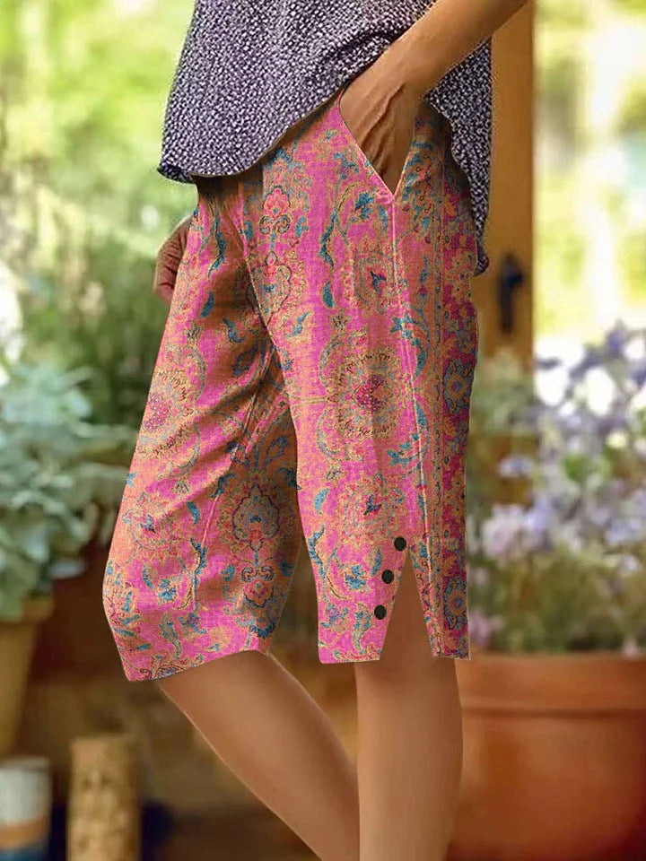 Women's Fashion Personalized Floral Casual Shorts