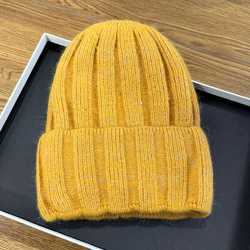 Woolen Korean Version Versatile Melon Skin Hat