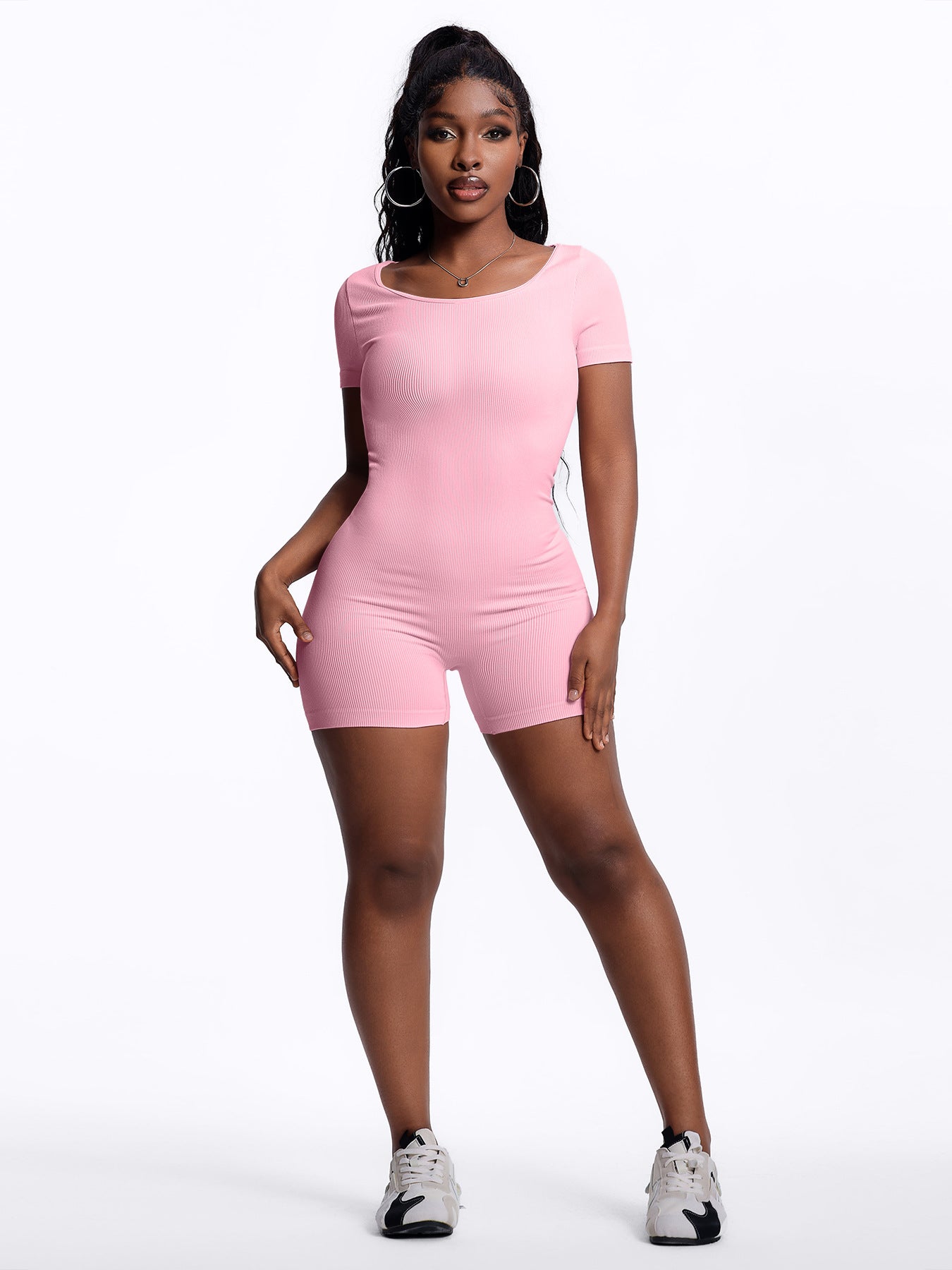 Backless, Butt-lifting, Slimming Running Shorts With A One-piece Design