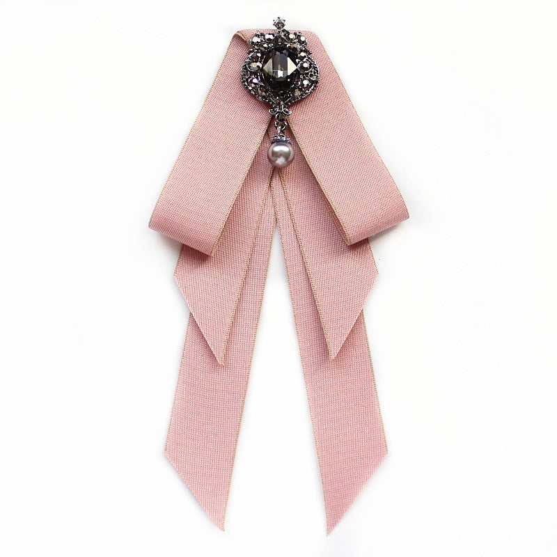 Collar Flower Campus Style White Shirt Bow Tie Stewardess Business Wear Bow Tie