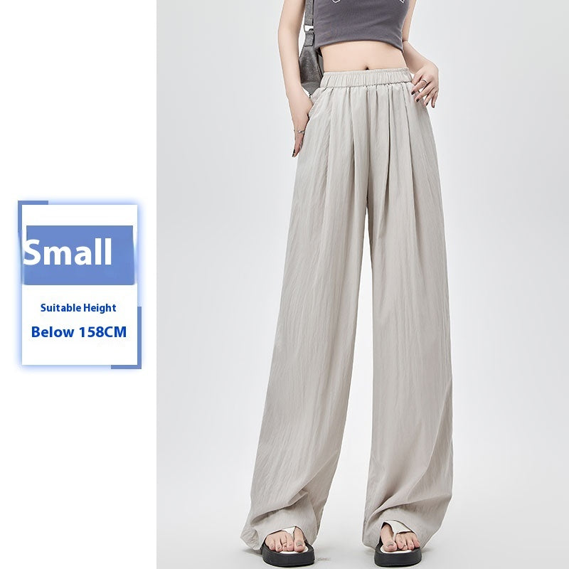 Women's Summer Thin High Waist Loose Casual Wide Leg Pants